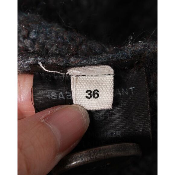 Pre Loved Isabel Marant Vintage Oversized Knit Cardigan with Patch Pockets Women - Picture 6 of 6